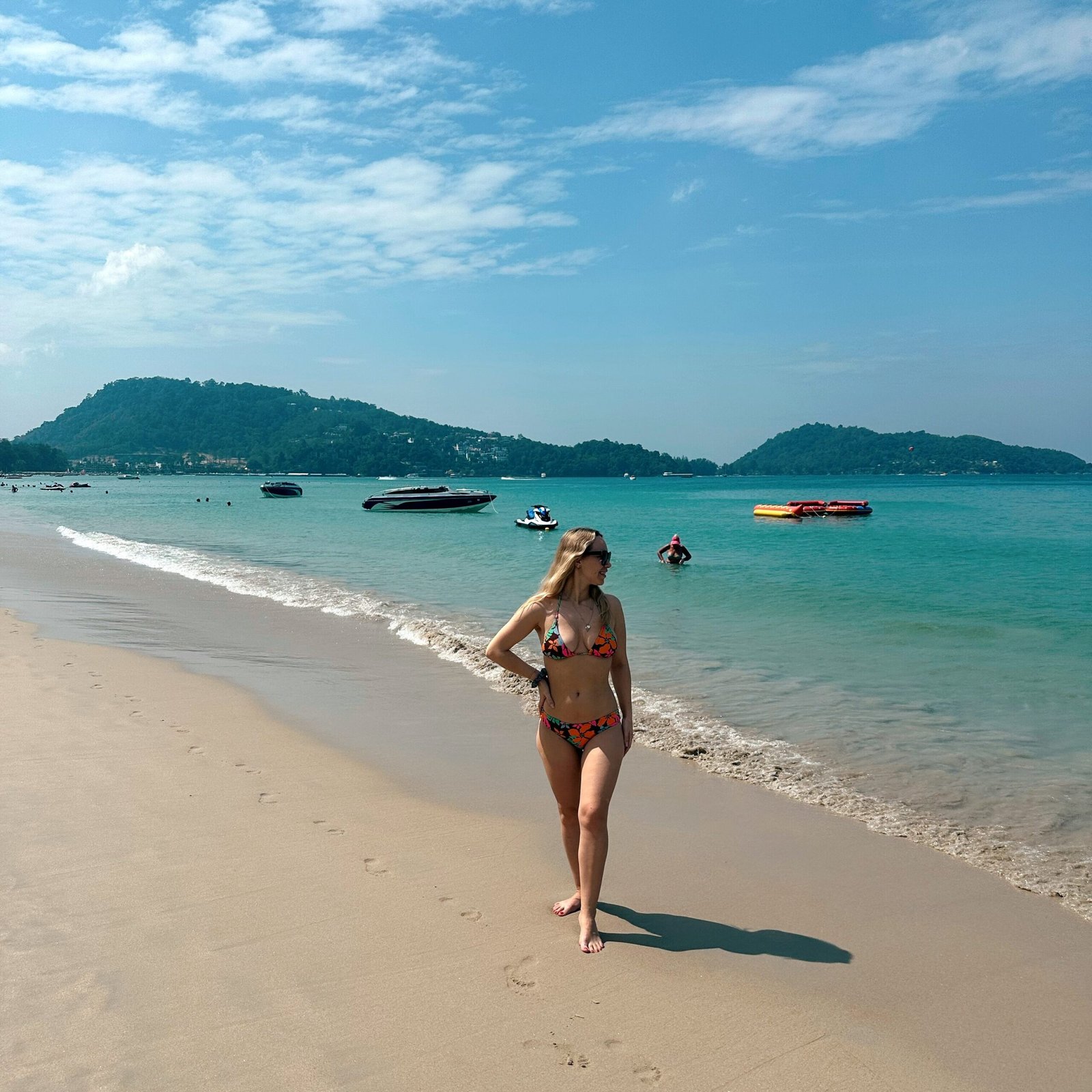 Scenic beaches along the coast of Phuket, Thailand.1. Patong Beach
2. Kata Beach
3. Karon Beach
4. Kamala Beach
5. Bang Tao Beach